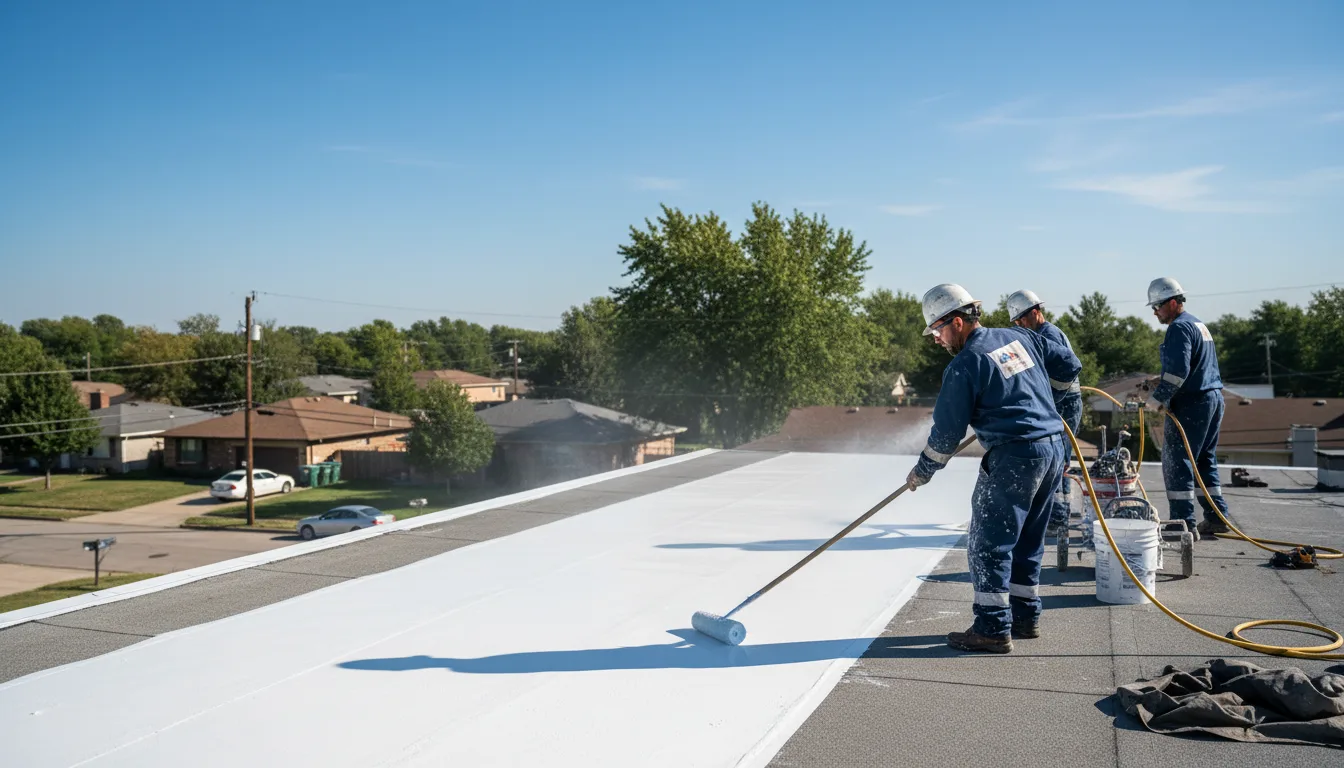 Commercial roof coating in Saltillo, TX near me